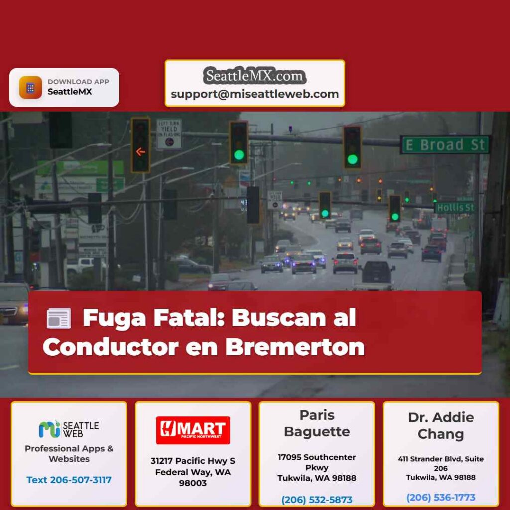 Fuga Fatal: Buscan al Conductor en Bremerton