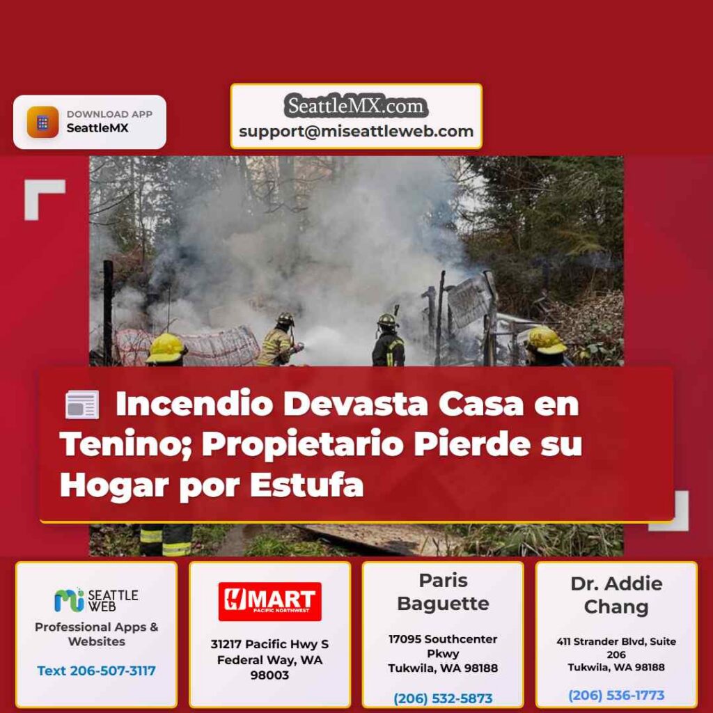 Incendio Devasta Casa en Tenino; Propietario