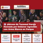 Pareja de Tacoma Honrada con Medalla al Valor por Intervenir en Agresión con Arma Blanca
