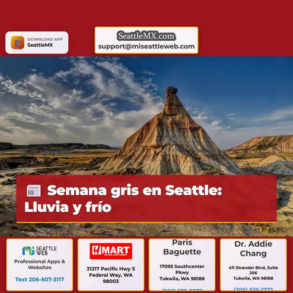 Semana gris en Seattle: Lluvia y frío