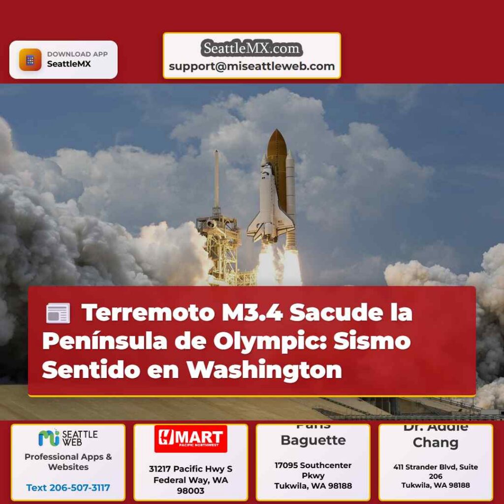 Terremoto M3.4 Sacude la Península de Olympic: