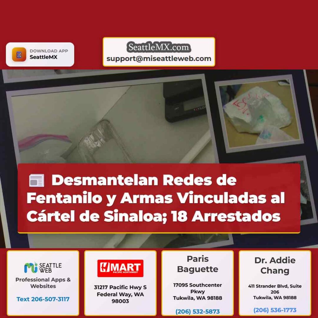 Desmantelan Redes de Fentanilo y Armas Vinculadas