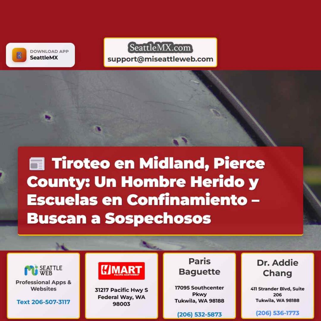 Tiroteo en Midland, Pierce County: Un Hombre