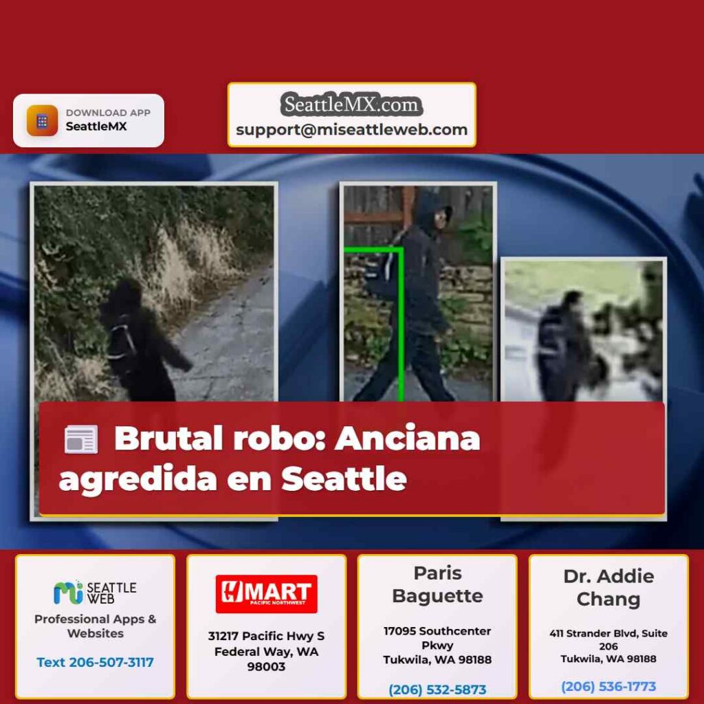 Brutal robo: Anciana agredida en Seattle