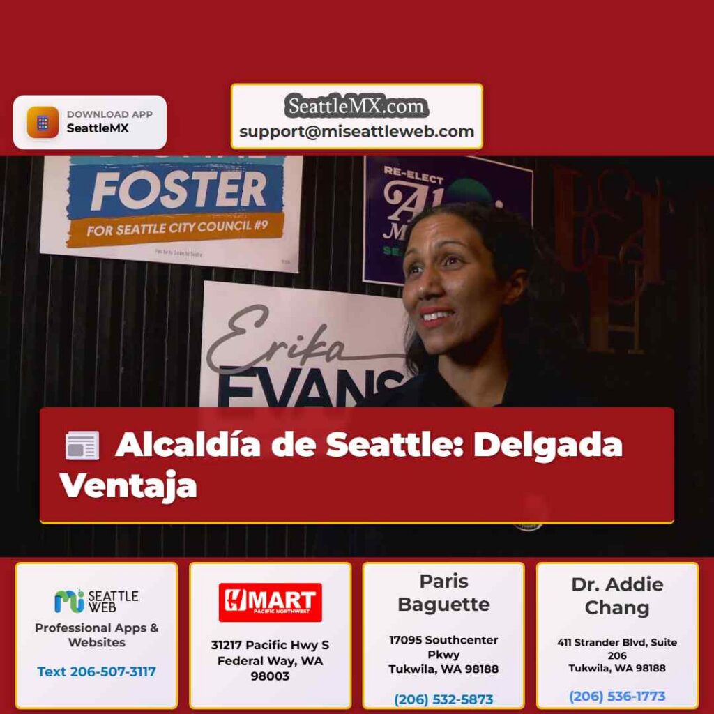 Alcaldía de Seattle: Delgada Ventaja