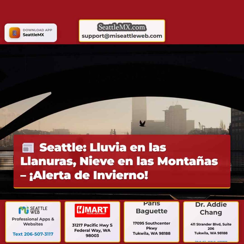 Seattle: Lluvia en las Llanuras, Nieve en las