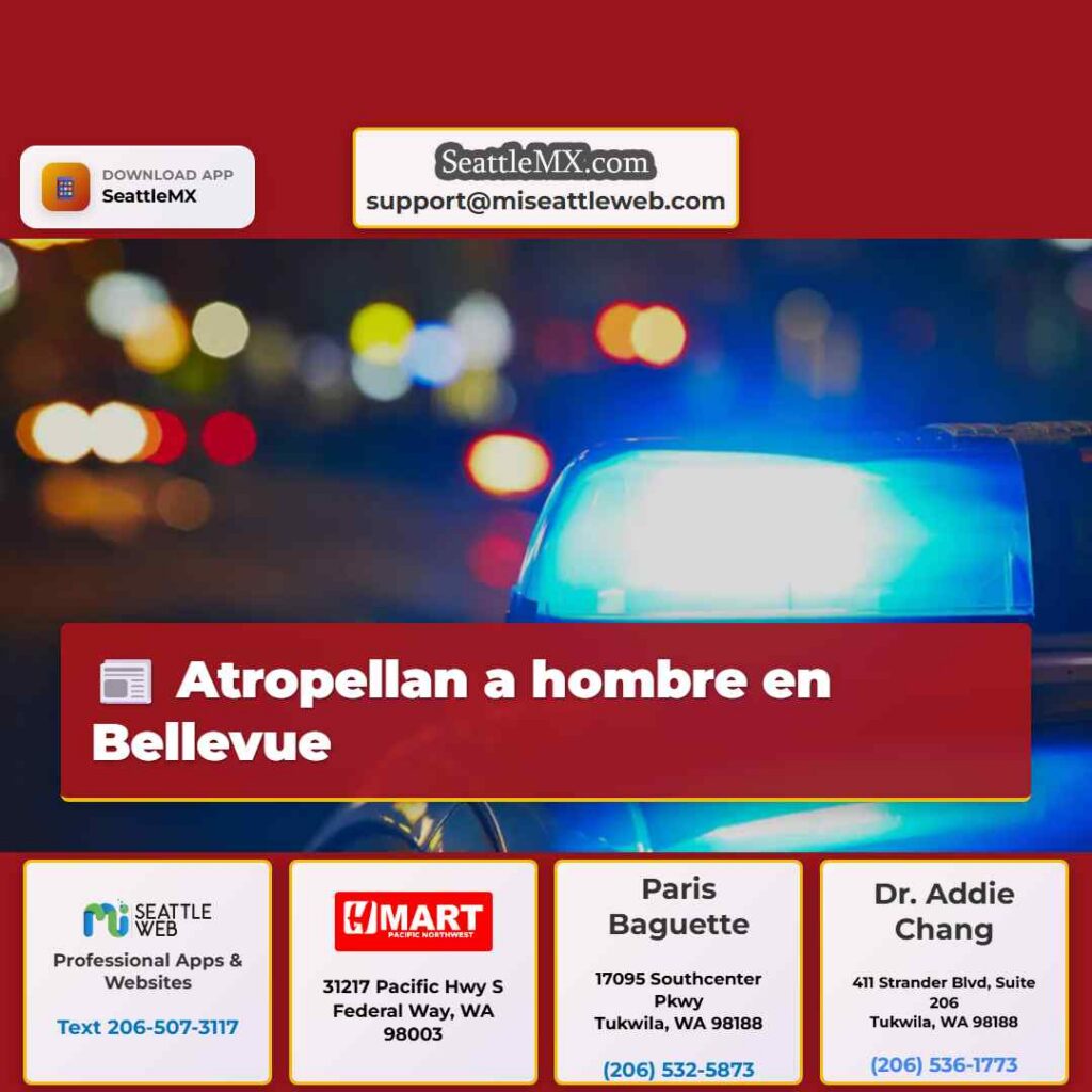 Atropellan a hombre en Bellevue