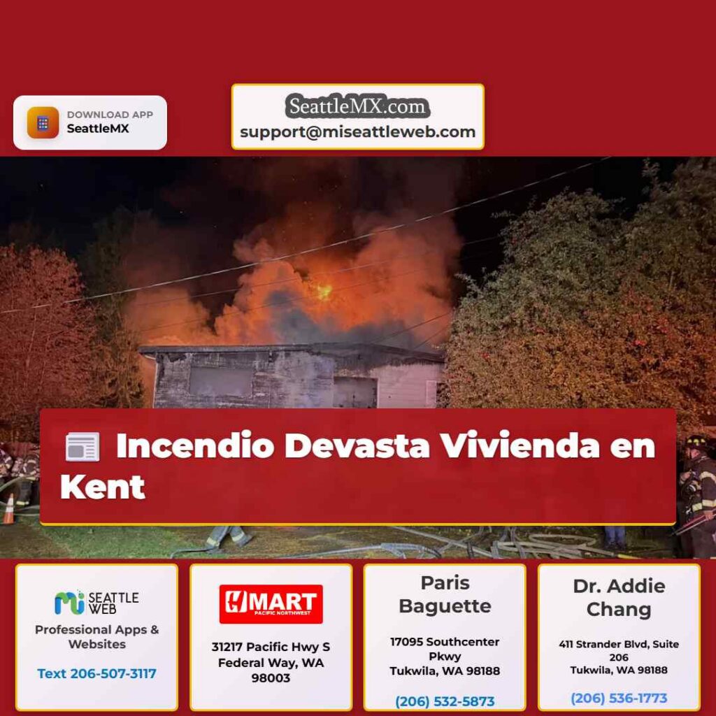 Incendio Devasta Vivienda en Kent