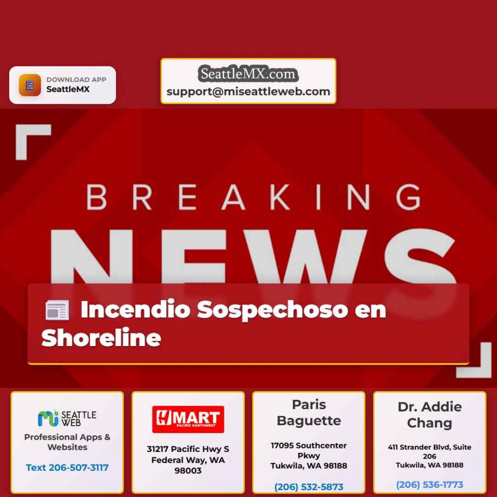 Incendio Sospechoso en Shoreline