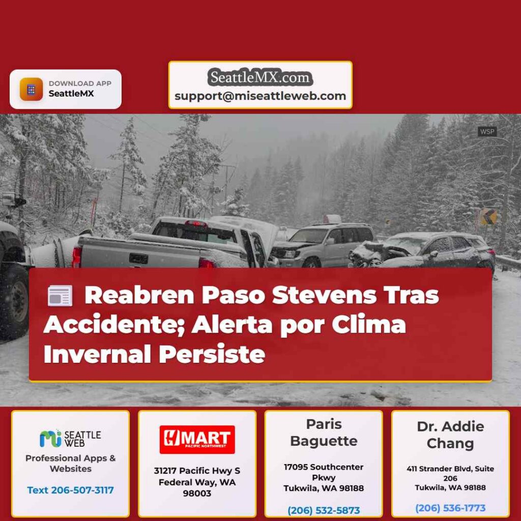 Reabren Paso Stevens Tras Accidente; Alerta por