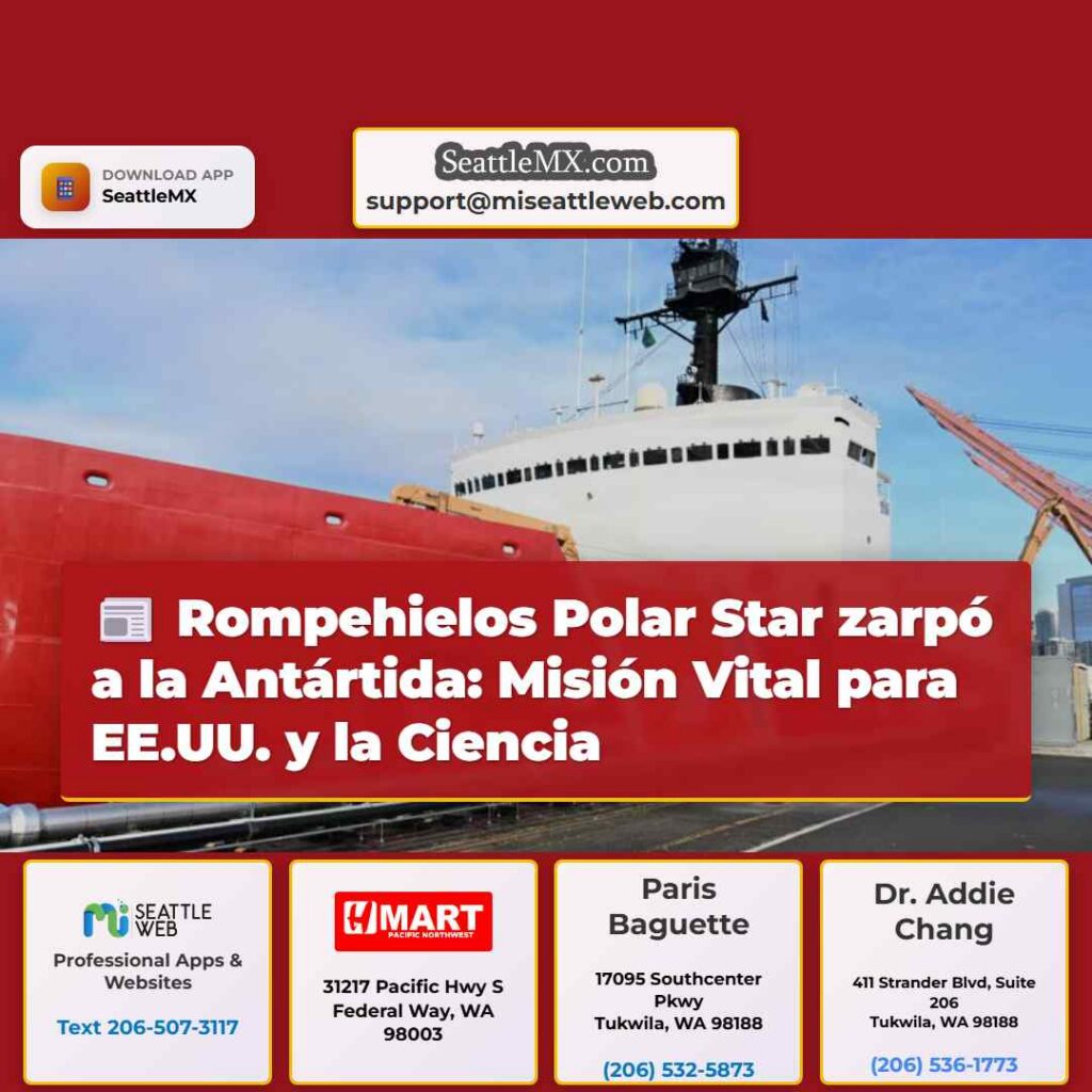 Rompehielos Polar Star zarpó a la Antártida: