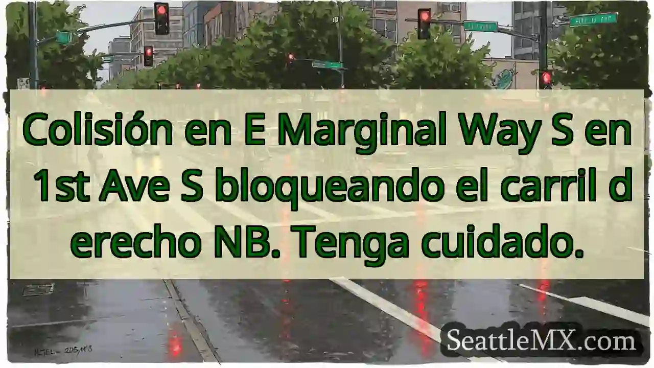 Colisión en E Marginal Way S en 1st Ave S