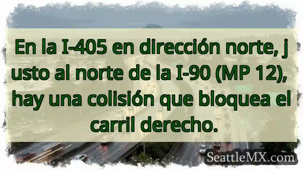 En la I-405 en dirección norte, justo al norte de