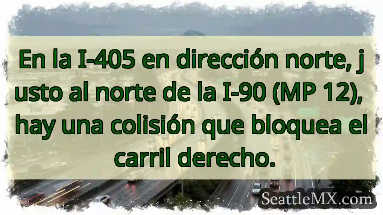 En la I-405 en dirección norte, justo al norte de