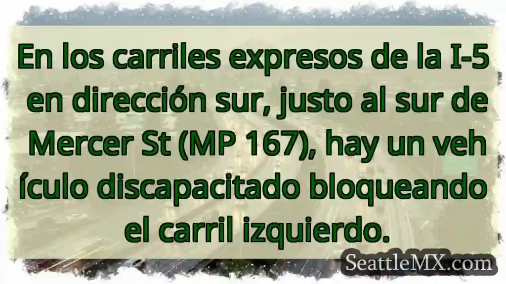 En los carriles expresos de la I-5 en dirección