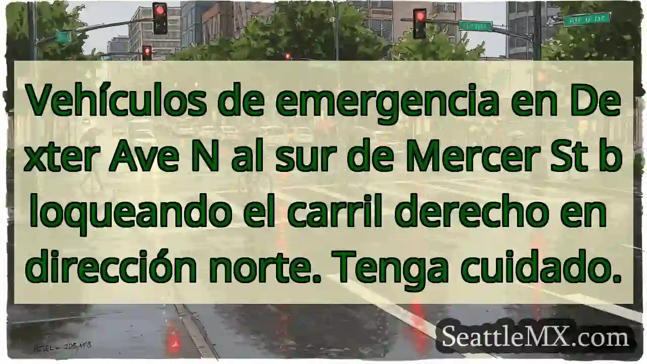 Vehículos de emergencia en Dexter Ave N al sur de