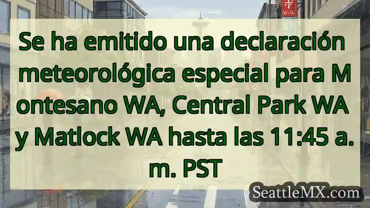 Se ha emitido una declaración meteorológica