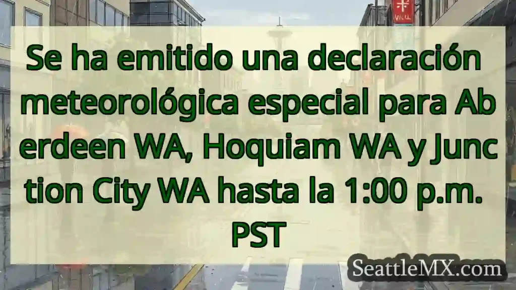 Se ha emitido una declaración meteorológica