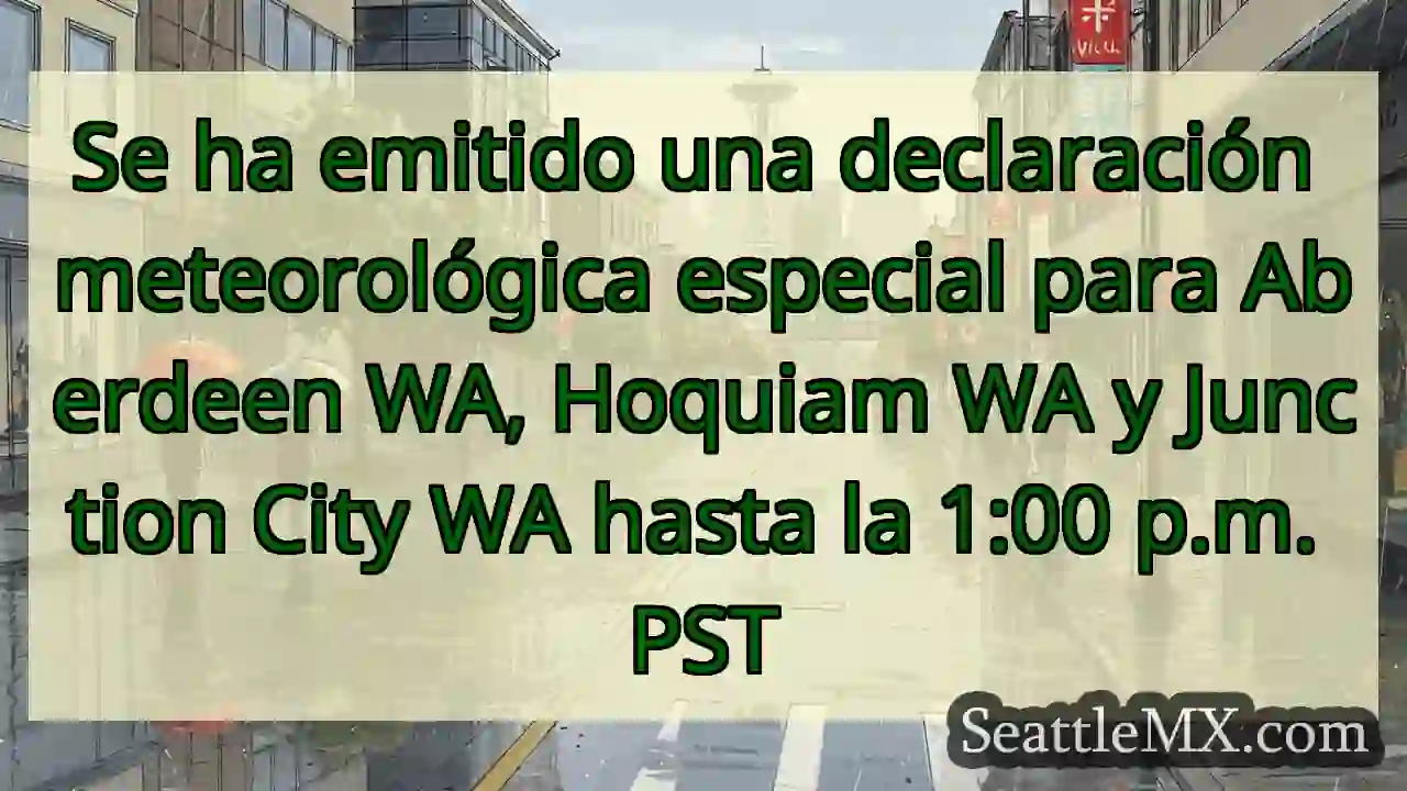 Se ha emitido una declaración meteorológica