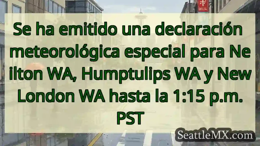 Se ha emitido una declaración meteorológica