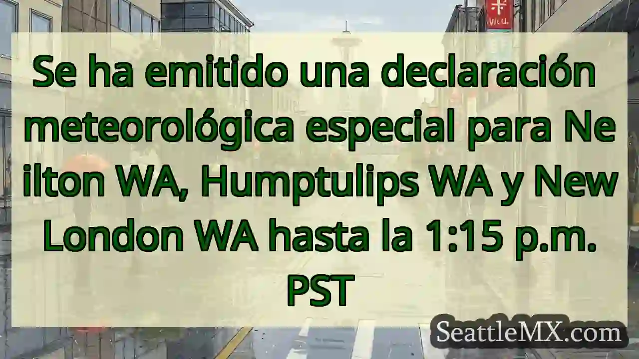 Se ha emitido una declaración meteorológica