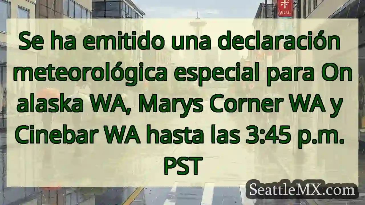 Se ha emitido una declaración meteorológica