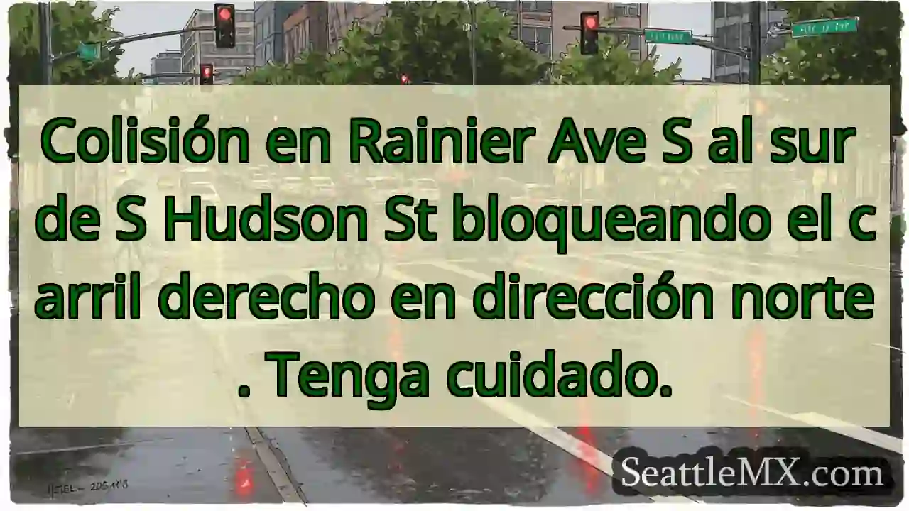 Colisión en Rainier Ave S al sur de S Hudson St