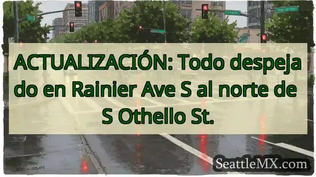 ACTUALIZACIÓN: Todo despejado en Rainier Ave S al