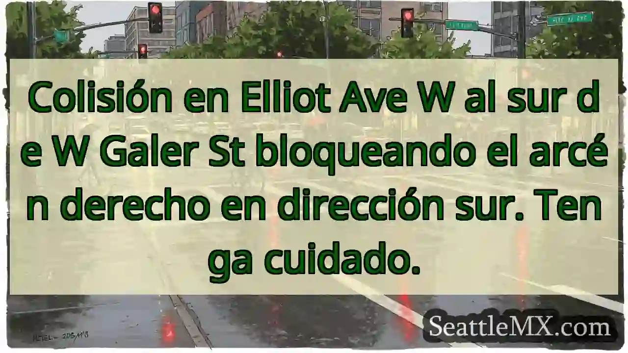 Colisión en Elliot Ave W al sur de W Galer St