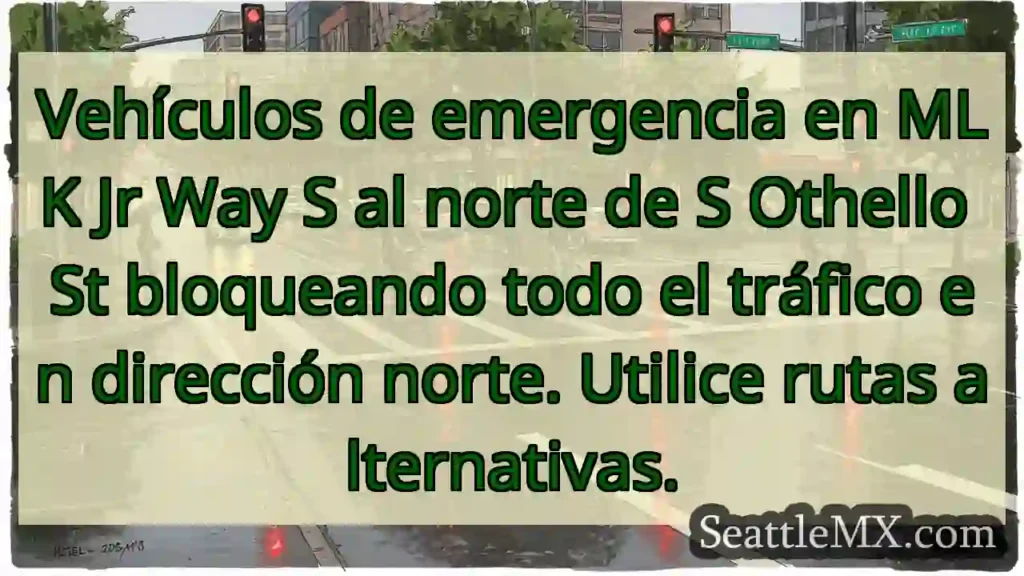 Vehículos de emergencia en MLK Jr Way S al norte