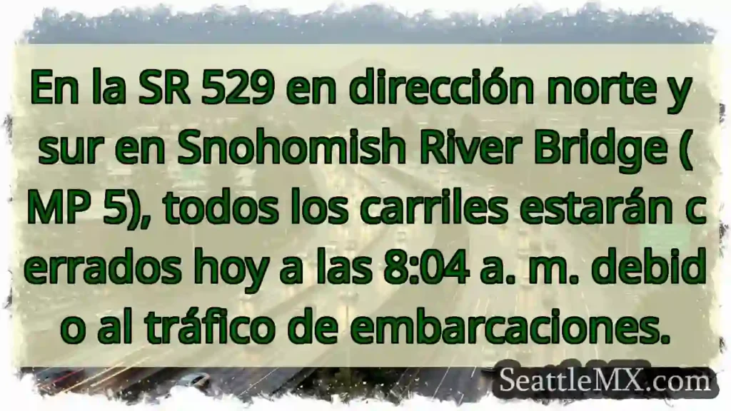 En la SR 529 en dirección norte y sur en