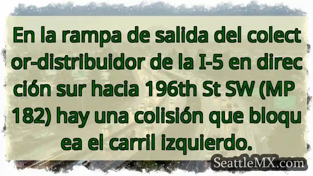 En la rampa de salida del colector-distribuidor