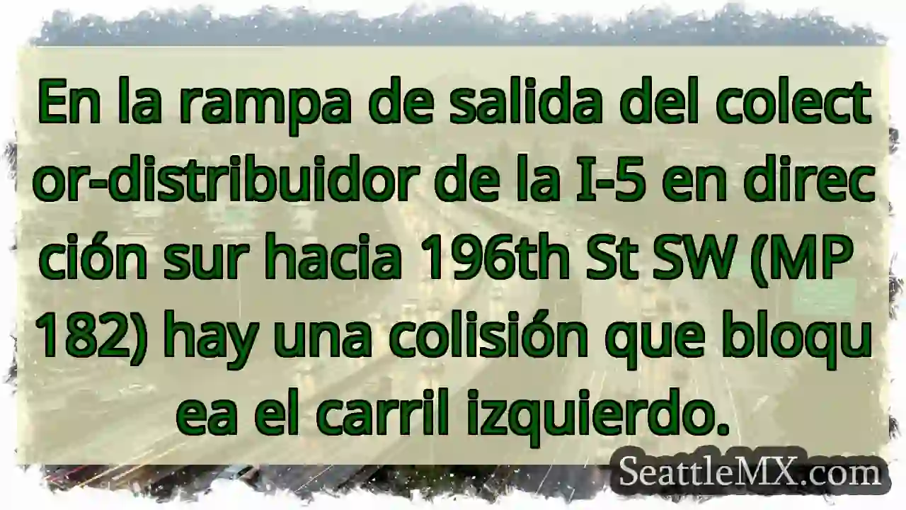 En la rampa de salida del colector-distribuidor