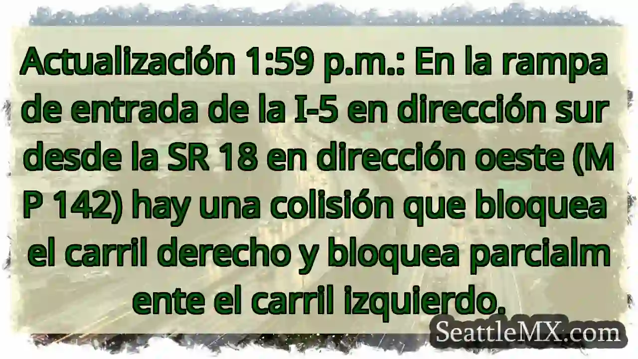 Actualización 1:59 p.m.: En la rampa de entrada