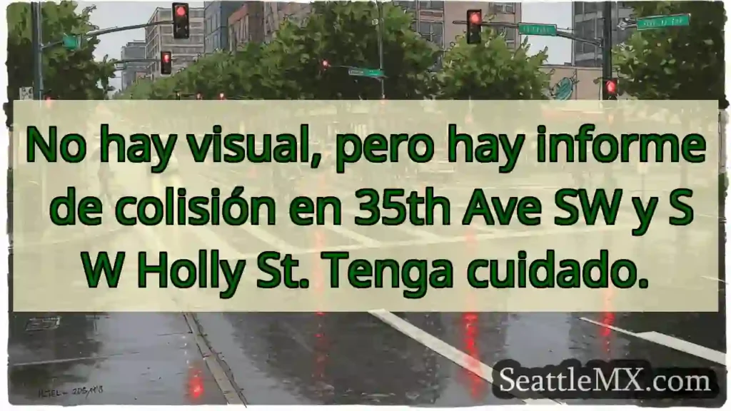 No hay visual, pero hay informe de colisión en