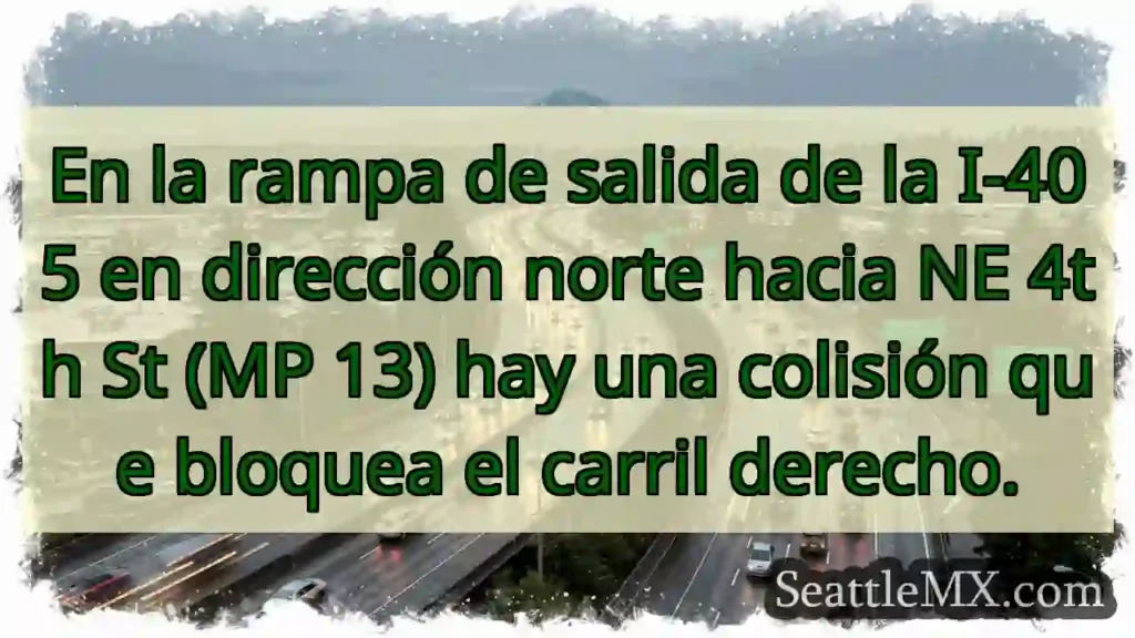 En la rampa de salida de la I-405 en dirección