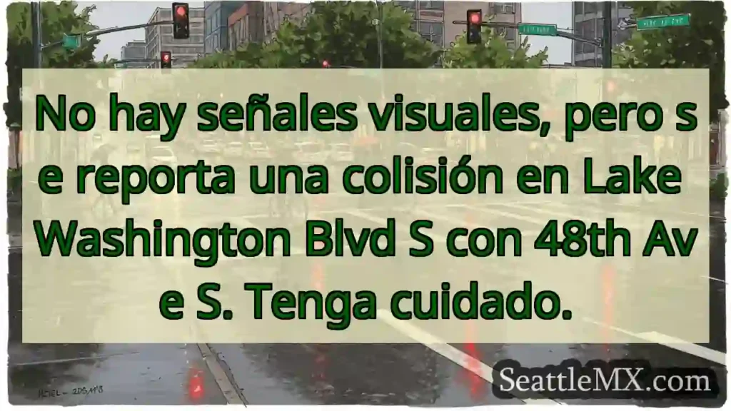 No hay señales visuales, pero se reporta una