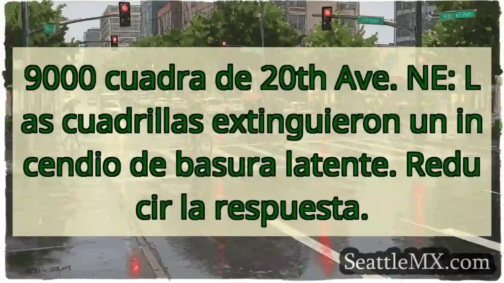 9000 cuadra de 20th Ave. NE: Las cuadrillas