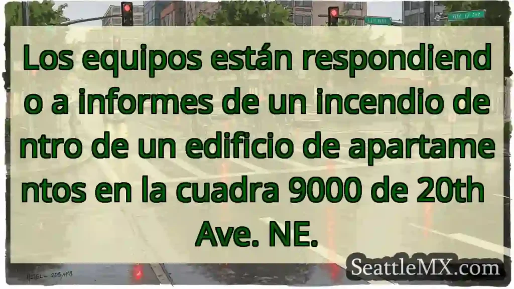 Los equipos están respondiendo a informes de un