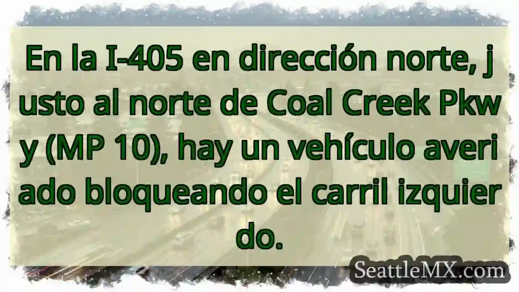 En la I-405 en dirección norte, justo al norte de
