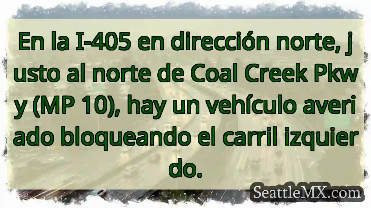 En la I-405 en dirección norte, justo al norte de