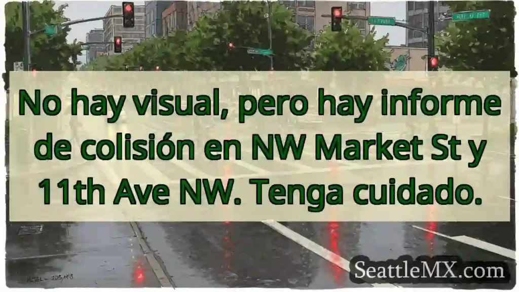 No hay visual, pero hay informe de colisión en NW