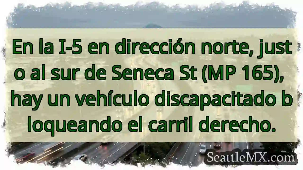 En la I-5 en dirección norte, justo al sur de