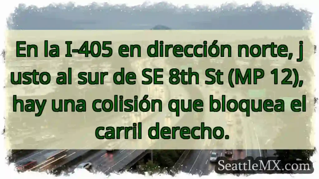 En la I-405 en dirección norte, justo al sur de