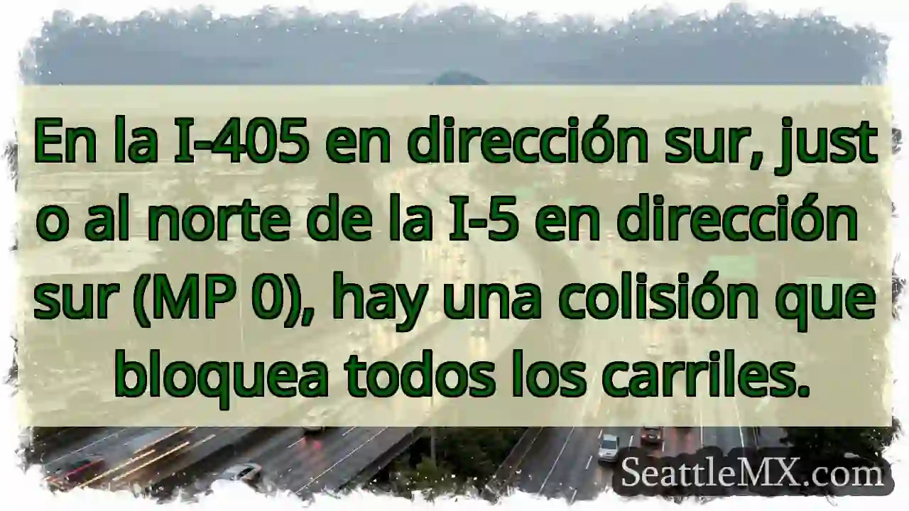 En la I-405 en dirección sur, justo al norte de