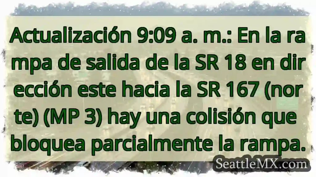 Actualización 9:09 a. m.: En la rampa de salida