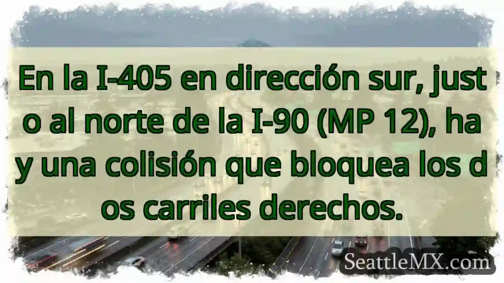 En la I-405 en dirección sur, justo al norte de