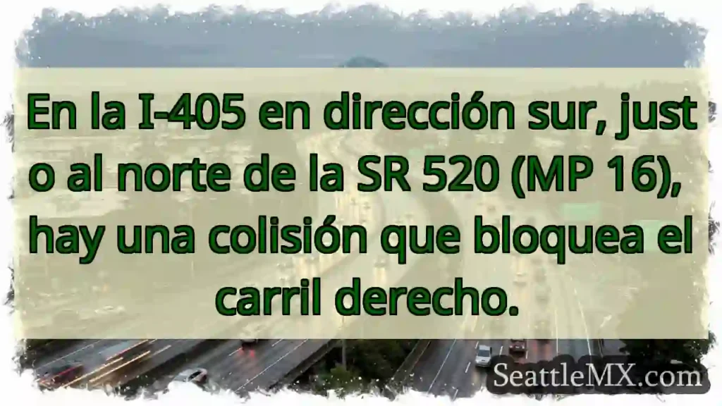 En la I-405 en dirección sur, justo al norte de
