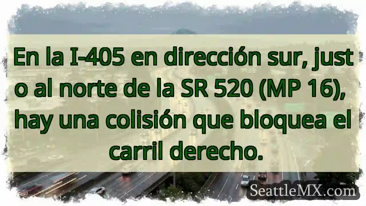 En la I-405 en dirección sur, justo al norte de