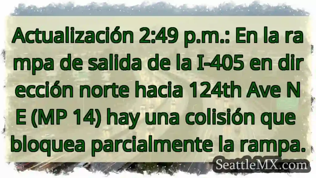 Actualización 2:49 p.m.: En la rampa de salida de